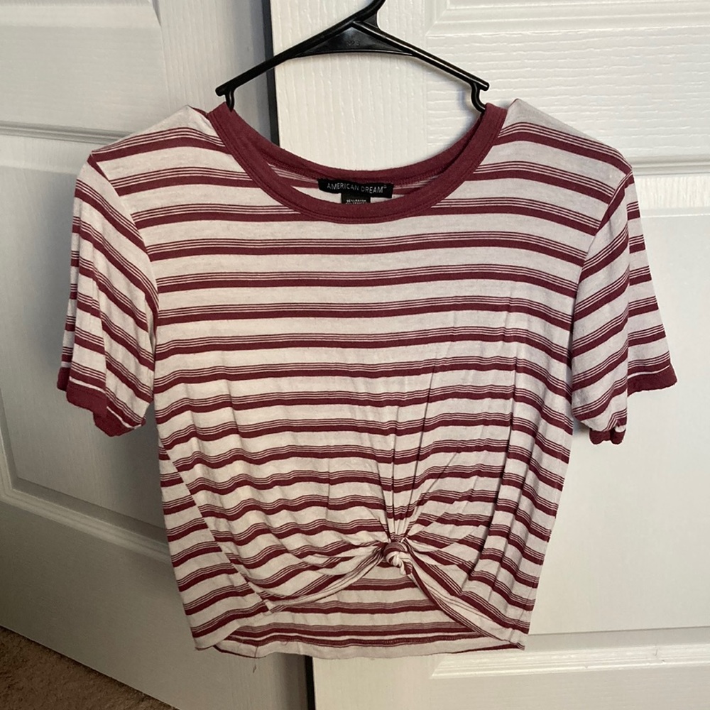 American Dream, XS, burgundy stripes